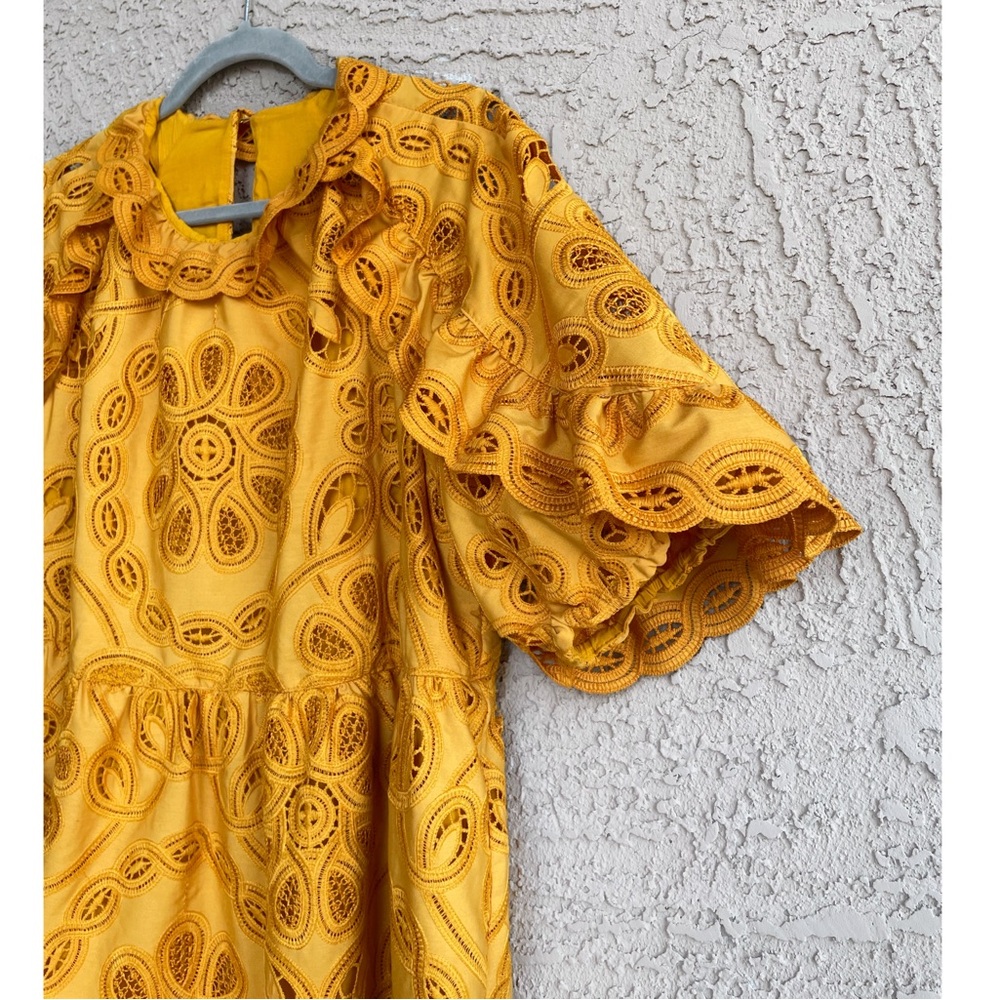 Sezane Eyelet Mini Dress - Picture 4 of 13